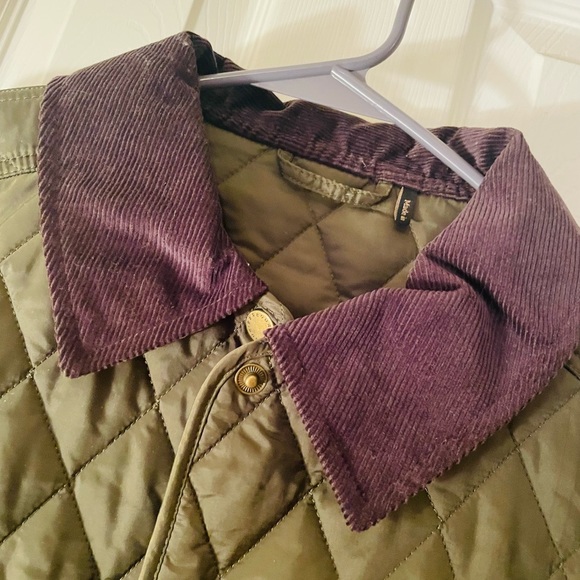 COPY - Womens Barbour Diamond Quilted Jacket, Size 10, Olive Green - Picture 3 of 5